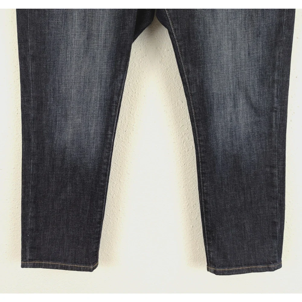 Frame Denim Dark Blue Distressed Ankle Jeans - Picture 3 of 8